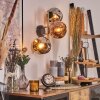 Gastor kullampa, Vägglampa Guld, Svart, 3-ljuskällor