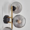 Koyoto kullampa, Vägglampa Guld, Svart, 3-ljuskällor