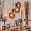 Koyoto kullampa, Vägglampa Guld, Svart, 3-ljuskällor