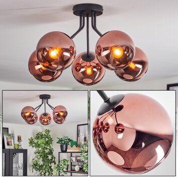 Koyoto Taklampa, kullampa 52 cm Kopparfärg, 5-ljuskällor