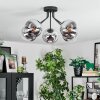 Gastor Taklampa, kullampa 52 cm Krom, Klart, Rökfärger, 5-ljuskällor