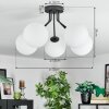 Gastor Taklampa, kullampa 52 cm Vit, 5-ljuskällor