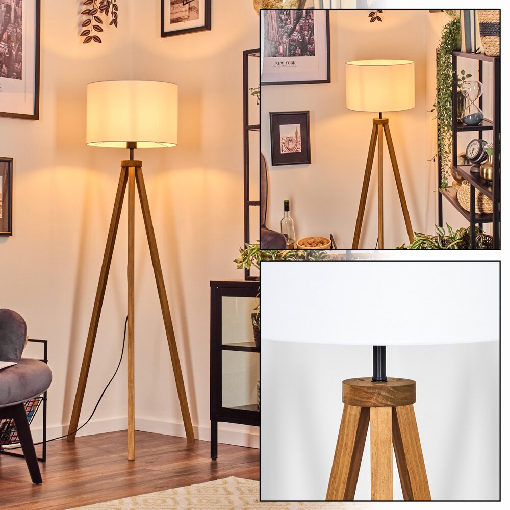 Soungou Golvlampa Naturfärger, Svart, 1-ljuskällor main product photo