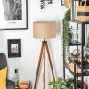 Soungou Golvlampa Naturfärger, Svart, 1-ljuskällor