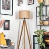 Soungou Golvlampa Naturfärger, Svart, 1-ljuskällor