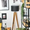 Soungou Golvlampa Naturfärger, Svart, 1-ljuskällor