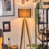 Soungou Golvlampa Naturfärger, Svart, 1-ljuskällor