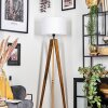 Soungou Golvlampa Naturfärger, Svart, 1-ljuskällor