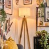 Soungou Golvlampa Naturfärger, Svart, 1-ljuskällor