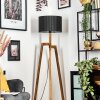 Soungou Golvlampa Naturfärger, Svart, 1-ljuskällor