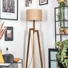Soungou Golvlampa Naturfärger, Svart, 1-ljuskällor