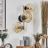 Gastor kullampa, Vägglampa Guld, Svart, 3-ljuskällor