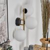 Gastor kullampa, Vägglampa Guld, Svart, 3-ljuskällor