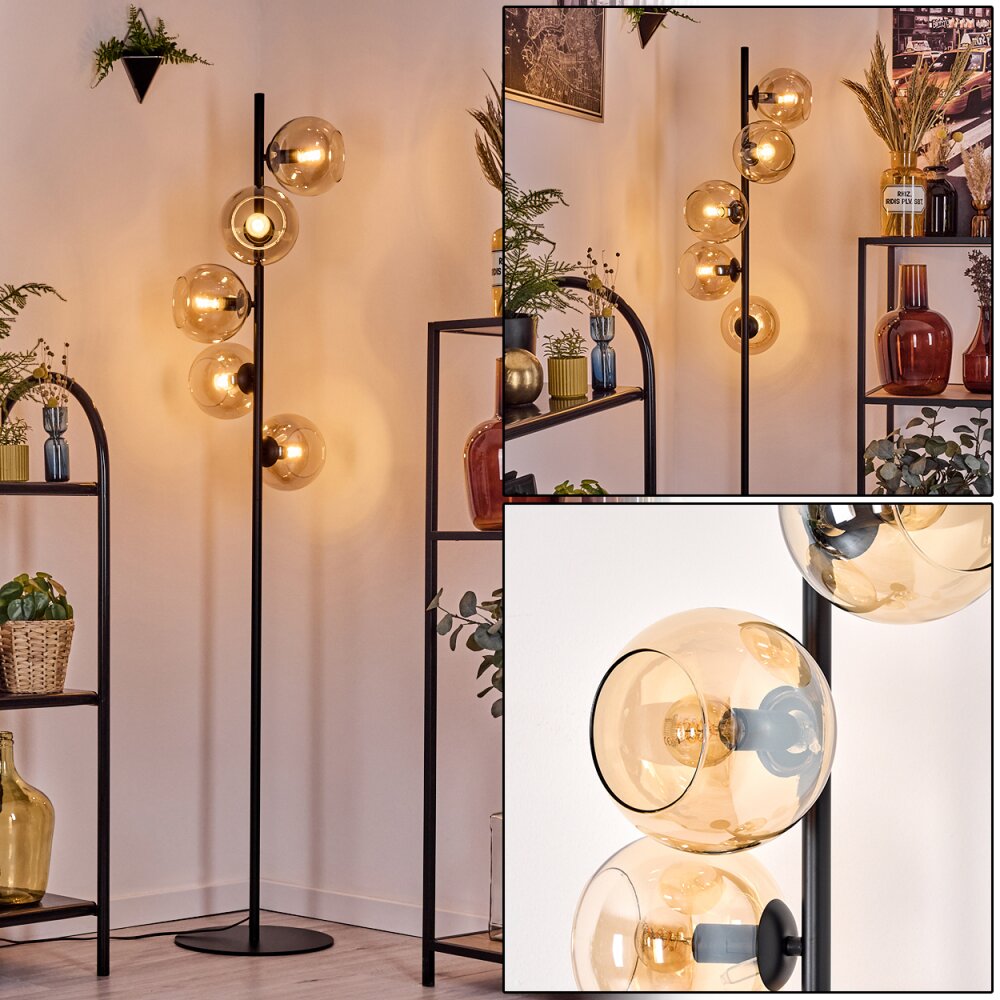 Koyoto Golvlampa 31 cm Amber, 5-ljuskällor main product photo