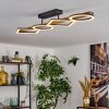 Tavon Taklampa LED Trä mörkt, Svart, 1-ljuskällor