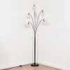 Bassagoda Golvlampa Krom, Svart, 5-ljuskällor