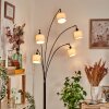 Bassagoda Golvlampa Krom, Svart, 5-ljuskällor