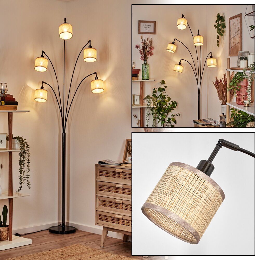 Sabadim Golvlampa Krom, Svart, 5-ljuskällor main product photo