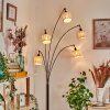 Cavaca Golvlampa Krom, Svart, 5-ljuskällor