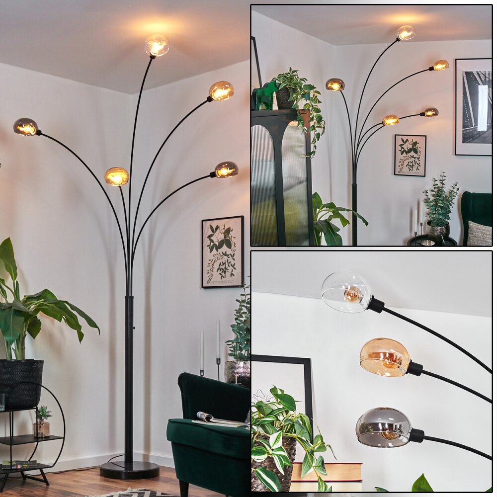 Nikkala Golvlampa Svart, 5-ljuskällor main product photo