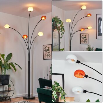 Nikkala Golvlampa Svart, 5-ljuskällor
