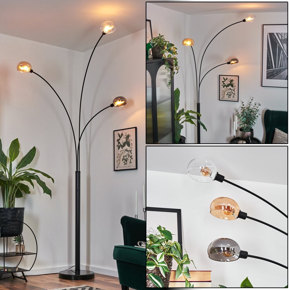 Nikkala Golvlampa Svart, 3-ljuskällor main product photo