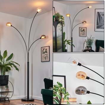 Nikkala Golvlampa Svart, 3-ljuskällor