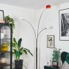 Nikkala Golvlampa Krom, Vit, 3-ljuskällor