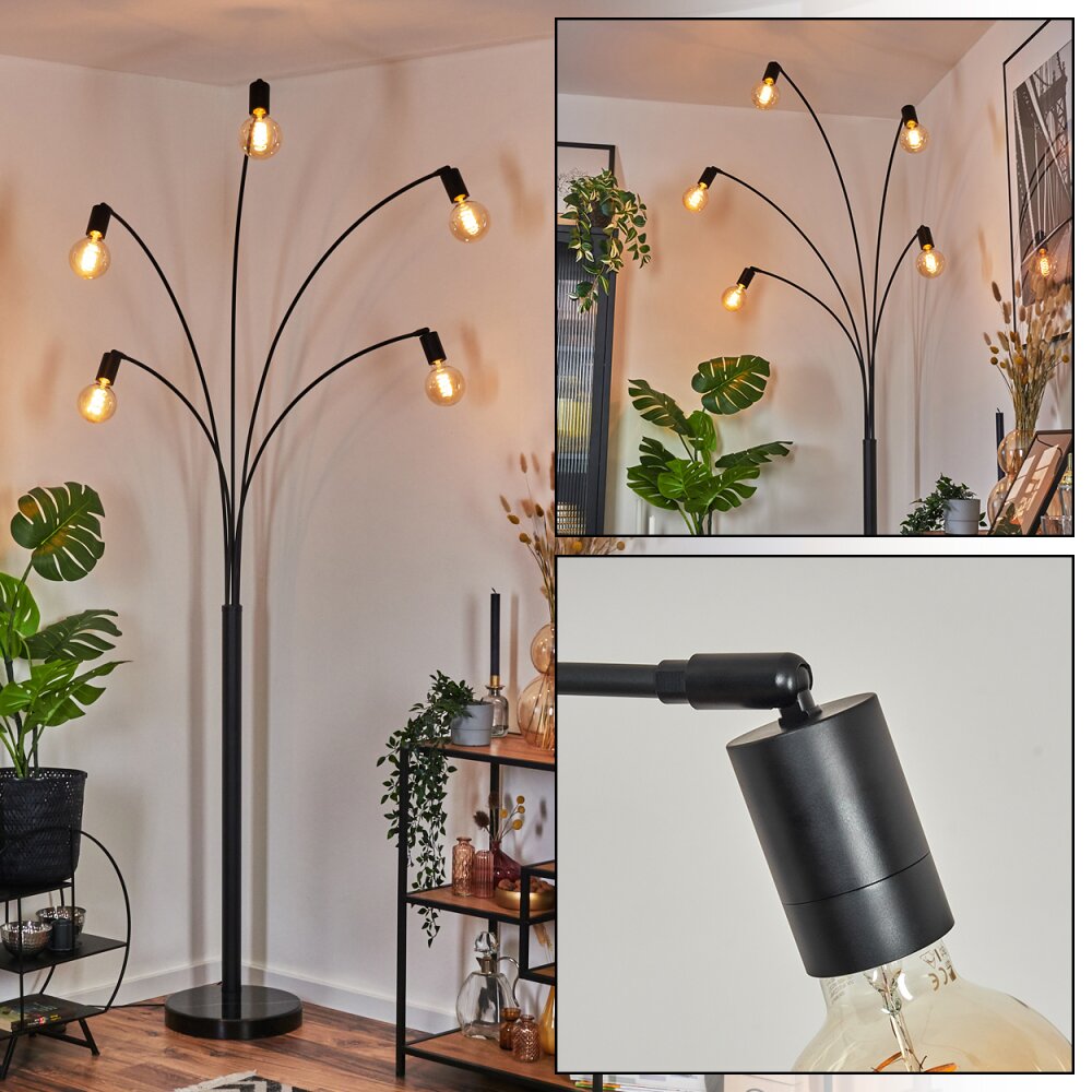 Codecreo Golvlampa Svart, 5-ljuskällor main product photo