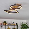 Cascada Taklampa LED Brun, träoptik, Svart, 1-ljuskällor