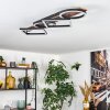 Cascada Taklampa LED Brun, träoptik, Svart, 1-ljuskällor