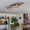 Cascada Taklampa LED Brun, träoptik, Svart, 1-ljuskällor