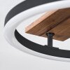 Cascada Taklampa LED Brun, träoptik, Svart, 1-ljuskällor