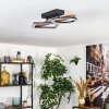 Tavon Taklampa LED Trä mörkt, Svart, 1-ljuskällor