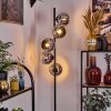 Koyoto Golvlampa 31 cm Krom, Rökfärger, 5-ljuskällor