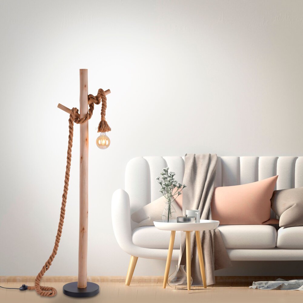 Leuchten Direkt ROPE Golvlampa Svart, 1-ljuskällor main product photo