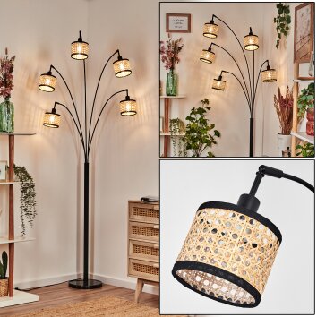 Ramila Golvlampa Svart, 5-ljuskällor