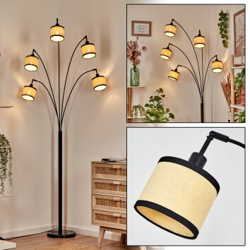 Chellas Golvlampa Svart, 5-ljuskällor