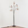 Bassagoda Golvlampa Krom, Svart, 5-ljuskällor