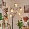 Bassagoda Golvlampa Krom, Svart, 5-ljuskällor