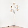 Ramila Golvlampa Krom, Svart, 5-ljuskällor