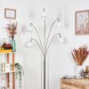 Bassagoda Golvlampa Nickel matt, Svart, 5-ljuskällor