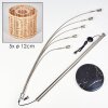 Cavaca Golvlampa Nickel matt, Svart, 5-ljuskällor