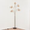Bongal Golvlampa Nickel matt, Svart, 5-ljuskällor