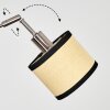 Chellas Golvlampa Nickel matt, Svart, 5-ljuskällor