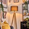 Soungou Golvlampa Naturfärger, Svart, 1-ljuskällor