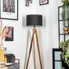 Soungou Golvlampa Naturfärger, Svart, 1-ljuskällor