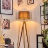 Soungou Golvlampa Naturfärger, Svart, 1-ljuskällor