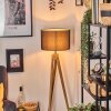 Soungou Golvlampa Naturfärger, Svart, 1-ljuskällor