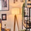 Soungou Golvlampa Naturfärger, Svart, 1-ljuskällor